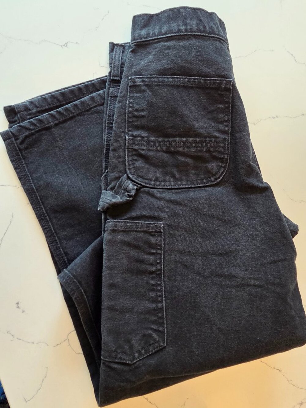 Carhartt Work Pants with Utility pockets, Duck Canvas, Black, Size 28x30, Men's - Picture 6 of 6